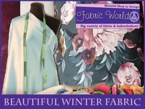 Beautiful Winter Fabrics at Fabric World in George